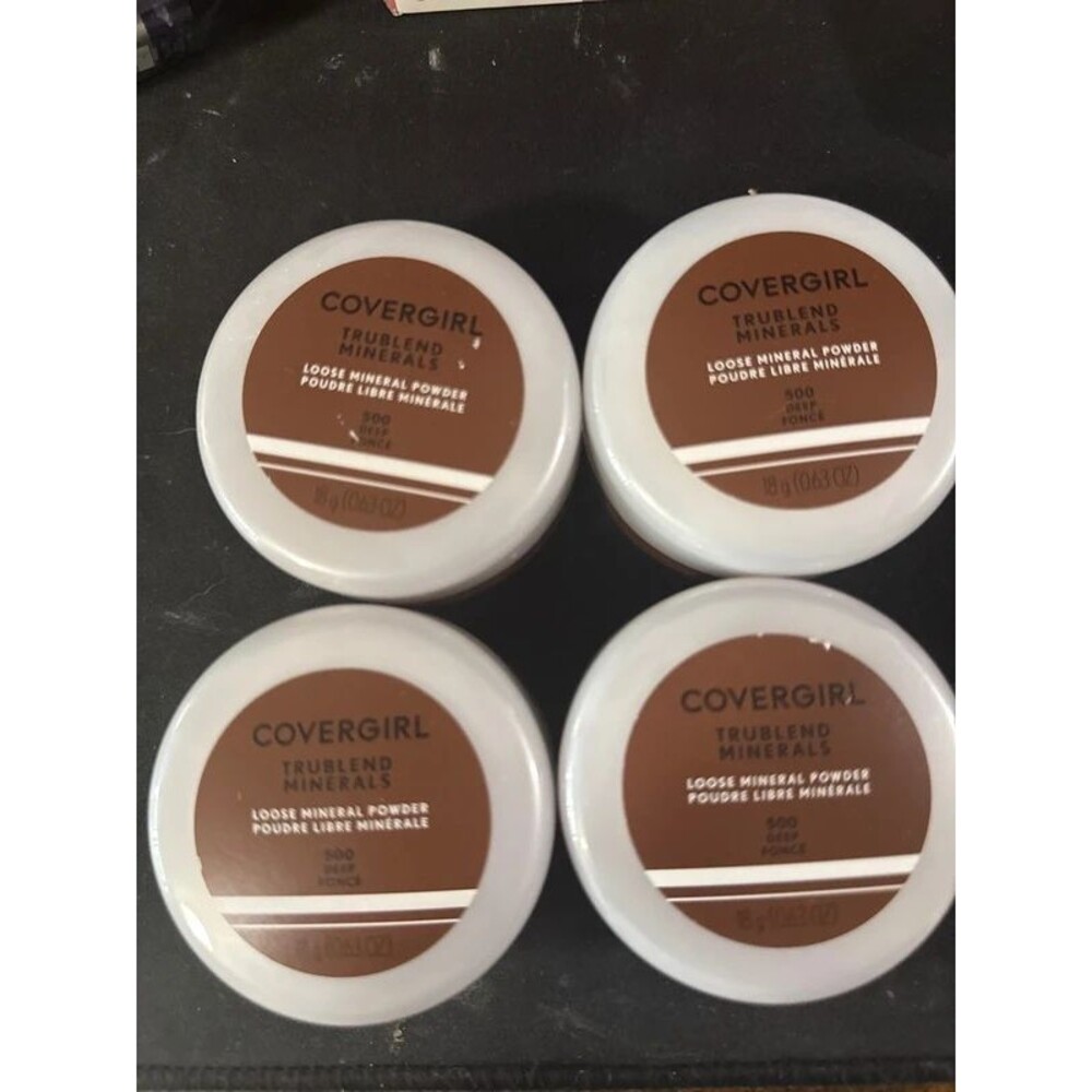 Pack of 4: Covergirl TruBlend Loose Mineral Powder 500 Deep - Sealed